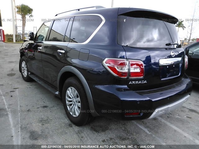 JN8AY2ND9J9051731 - 2018 NISSAN ARMADA SV/SL/PLATINUM BLUE photo 3