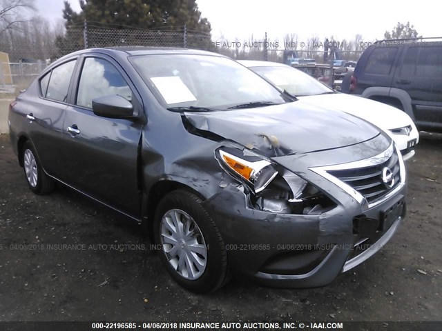 3N1CN7AP2JL821367 - 2018 NISSAN VERSA S/S PLUS/SV/SL GRAY photo 1