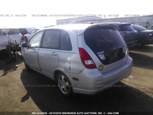 JS2RD61H045250193 - 2004 SUZUKI AERIO SX SILVER photo 3