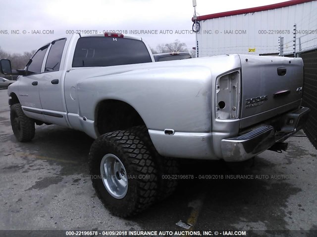 KS134224 - 2004 DODGE RAM 3500 ST/SLT/LARAMIE SILVER photo 3