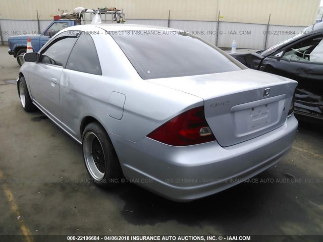 1HGEM22971L079718 - 2001 HONDA CIVIC SI/EX SILVER photo 3