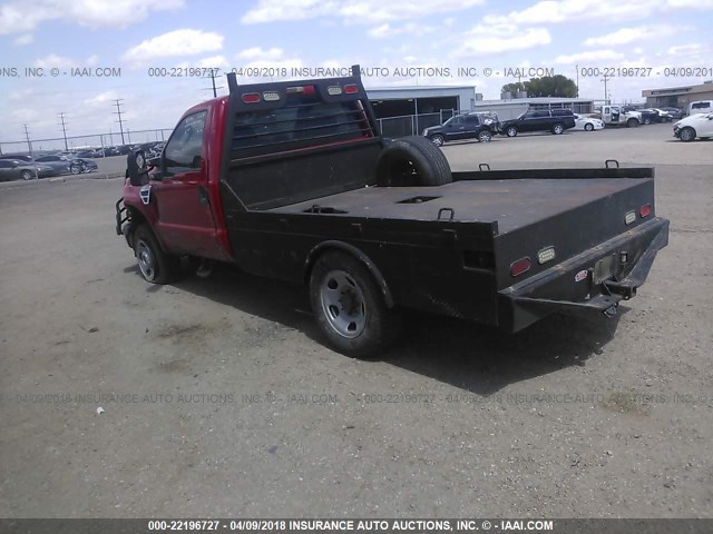 1FDSF35Y49EA20867 - 2009 FORD F350 SUPER DUTY RED photo 3