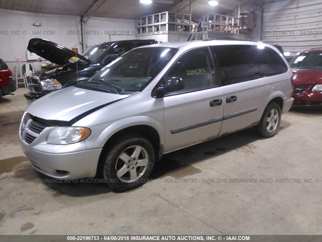 1D4GP24R17B193498 - 2007 DODGE GRAND CARAVAN SE SILVER photo 2