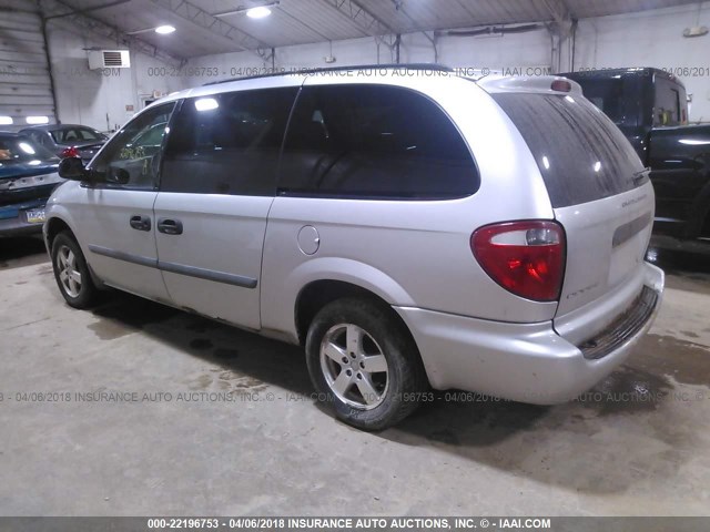 1D4GP24R17B193498 - 2007 DODGE GRAND CARAVAN SE SILVER photo 3