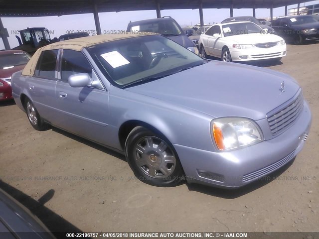 1G6KD54Y55U151932 - 2005 CADILLAC DEVILLE BLUE photo 1