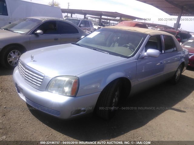 1G6KD54Y55U151932 - 2005 CADILLAC DEVILLE BLUE photo 2