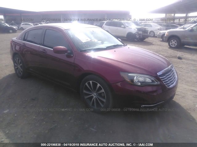 1C3CCBCG8DN689033 - 2013 CHRYSLER 200 MAROON photo 1