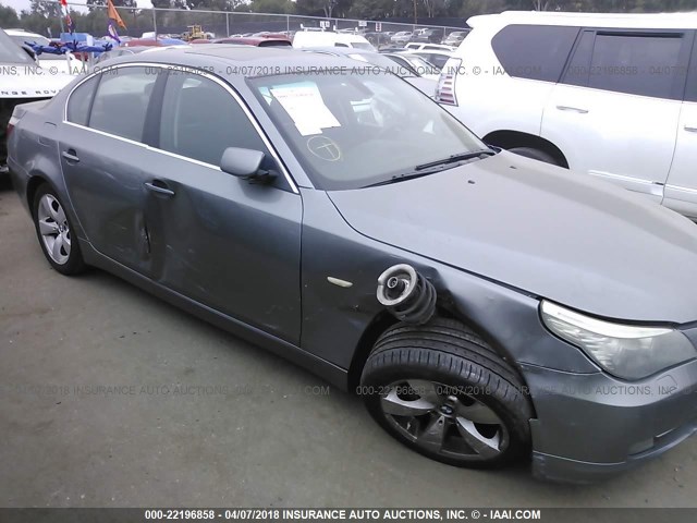 WBANU53568CT15147 - 2008 BMW 528 I GRAY photo 6