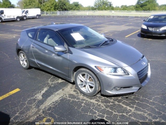 JHMZF1D66BS012928 - 2011 HONDA CR-Z EX GRAY photo 1