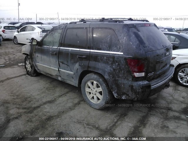 1J8HR58T89C523906 - 2009 JEEP GRAND CHEROKEE LIMITED BLACK photo 3