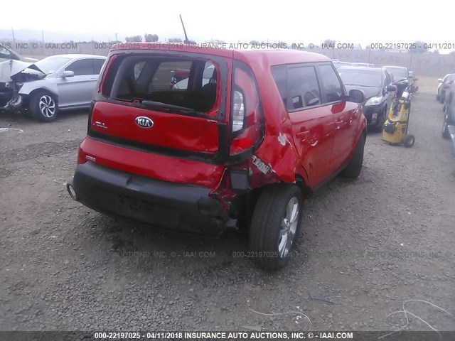 KNDJP3A52F7788095 - 2015 KIA SOUL + RED photo 4