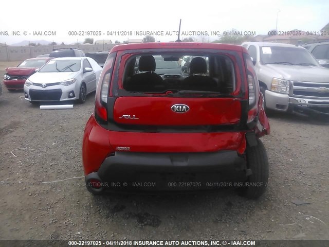 KNDJP3A52F7788095 - 2015 KIA SOUL + RED photo 6