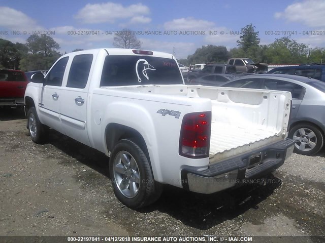 3GTP2VE74DG156216 - 2013 GMC SIERRA K1500 SLE WHITE photo 3