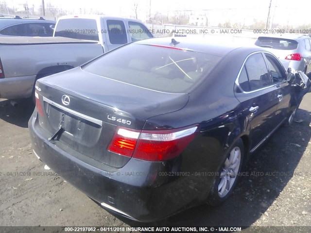 JTHBL46F275041194 - 2007 LEXUS LS 460 BLACK photo 4