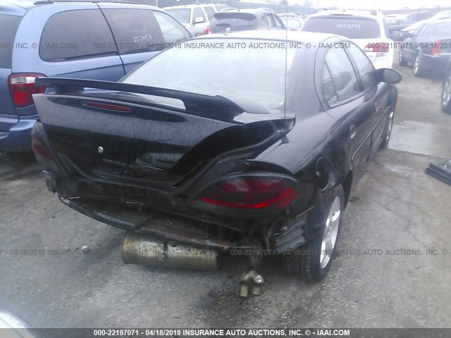 1G2NW52E82M703260 - 2002 PONTIAC GRAND AM GT BLACK photo 4