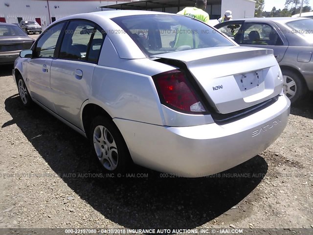 1G8AJ52F64Z137844 - 2004 SATURN ION LEVEL 2 SILVER photo 3