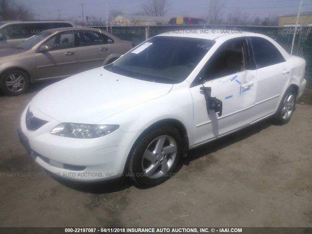 1YVFP80C845N27494 - 2004 MAZDA 6 I WHITE photo 2