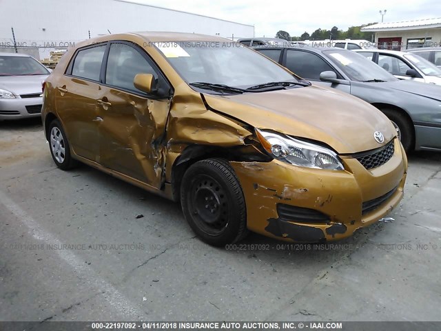 2T1KU40E39C160182 - 2009 TOYOTA COROLLA MATRIX  GOLD photo 6