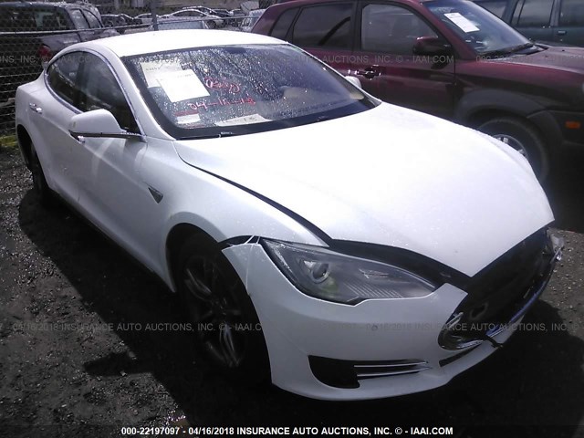 5YJSA1CN4CFP02945 - 2012 TESLA MODEL S WHITE photo 1