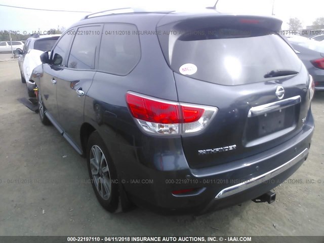 5N1AR2MN5DC650213 - 2013 NISSAN PATHFINDER S/SV/SL/PLATINUM 灰色 照片 3