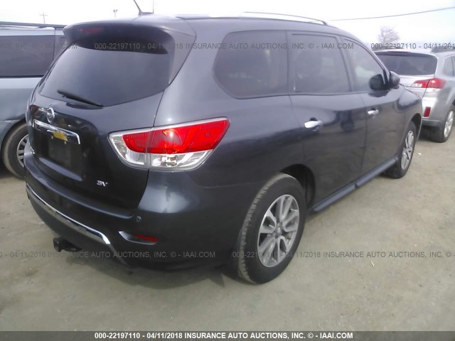 5N1AR2MN5DC650213 - 2013 NISSAN PATHFINDER S/SV/SL/PLATINUM 灰色 照片 4