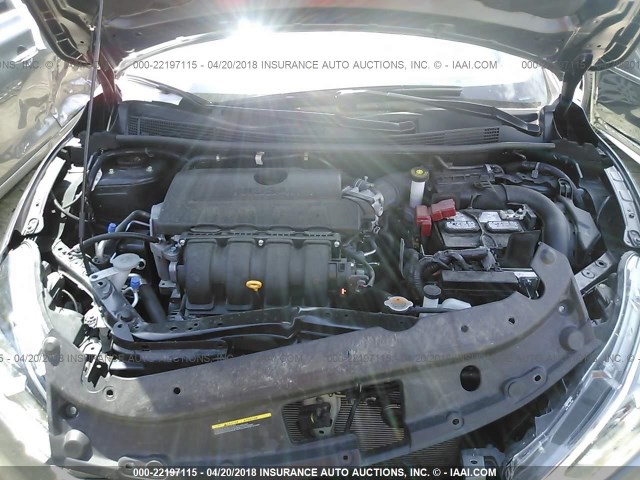 3N1AB7AP4HL652222 - 2017 NISSAN SENTRA S/SV/SR/SL GRAY photo 10