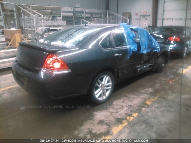 2G1WC5E37E1184388 - 2014 CHEVROLET IMPALA LIMITED LTZ BLUE photo 4