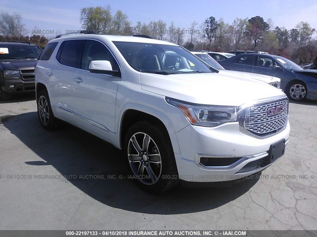 1GKKNPLS5HZ161407 - 2017 GMC ACADIA DENALI WHITE photo 1