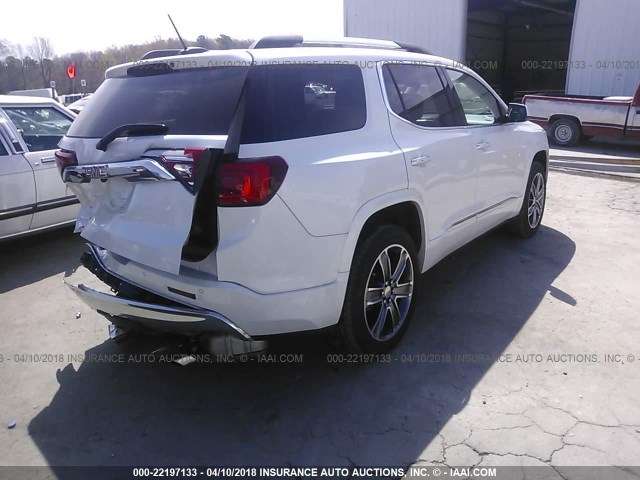 1GKKNPLS5HZ161407 - 2017 GMC ACADIA DENALI WHITE photo 4