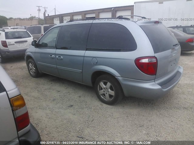 2D4GP44L56R758746 - 2006 DODGE GRAND CARAVAN SXT BLUE photo 3