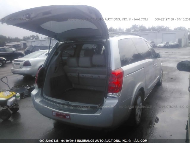 5N1BV28U45N104008 - 2005 NISSAN QUEST S/SE/SL GRAY photo 4