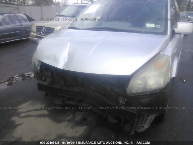 5N1BV28U45N104008 - 2005 NISSAN QUEST S/SE/SL GRAY photo 6