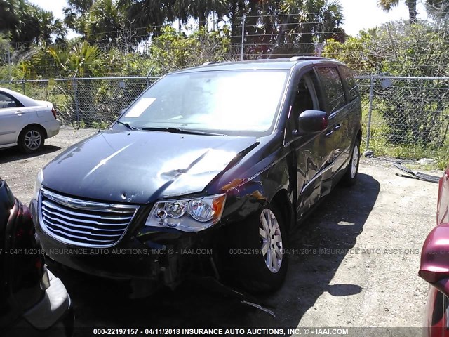 2C4RC1BG0ER443499 - 2014 CHRYSLER TOWN & COUNTRY TOURING GRAY photo 2