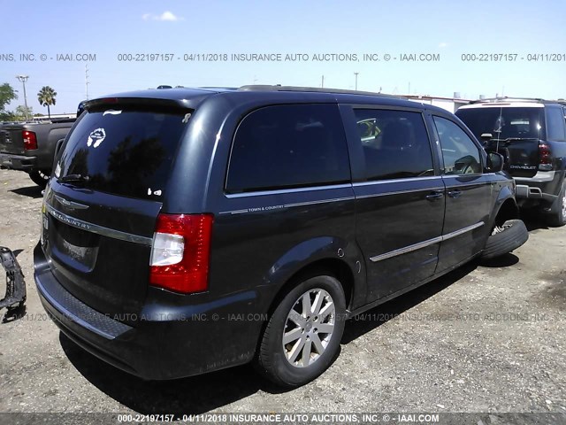 2C4RC1BG0ER443499 - 2014 CHRYSLER TOWN & COUNTRY TOURING GRAY photo 4