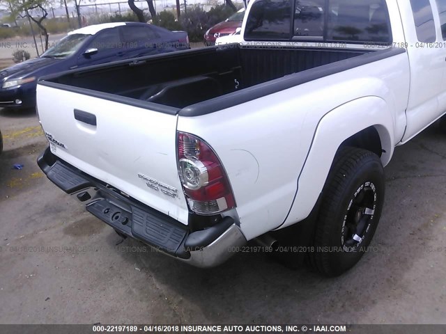 5TFTU4GN1EX052097 - 2014 TOYOTA TACOMA PRERUNNER ACCESS CAB WHITE photo 6