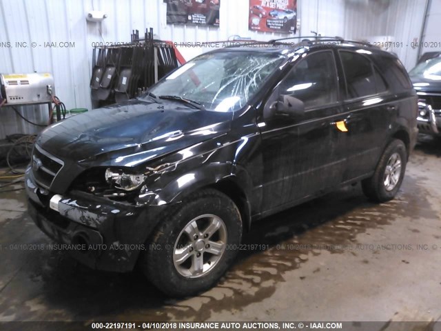 KNDJC733465556883 - 2006 KIA SORENTO EX/LX BLACK photo 2