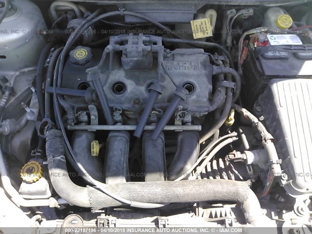 1B3ES56C14D536244 - 2004 DODGE NEON SXT SILVER photo 10