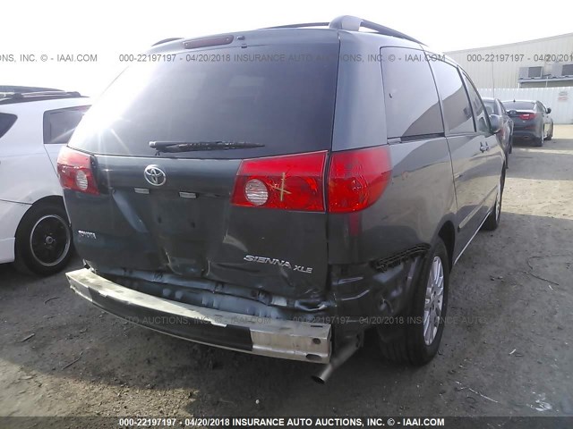 5TDZK22C68S161613 - 2008 TOYOTA SIENNA XLE/XLE LIMITED GRAY photo 4