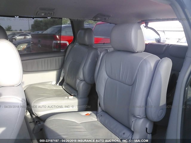 5TDZK22C68S161613 - 2008 TOYOTA SIENNA XLE/XLE LIMITED GRAY photo 8