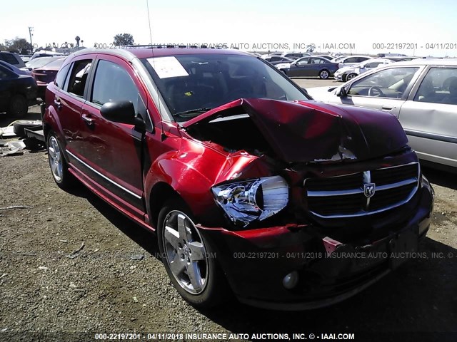 1B3HE78K77D556281 - 2007 DODGE CALIBER R/T RED photo 1