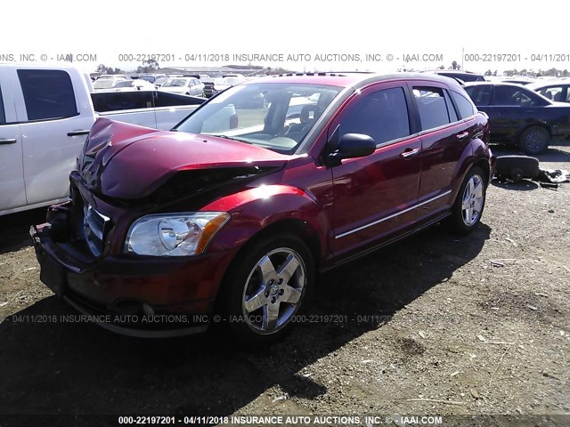 1B3HE78K77D556281 - 2007 DODGE CALIBER R/T RED photo 2