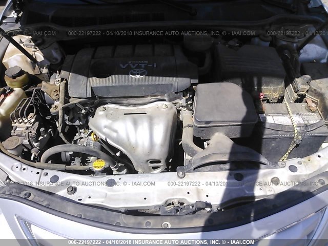 4T4BF3EK7AR030417 - 2010 TOYOTA CAMRY SE/LE/XLE 银色 照片 10