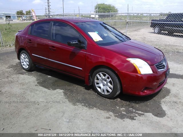 3N1AB6AP9BL642948 - 2011 NISSAN SENTRA 2.0/2.0S/SR/2.0SL MAROON photo 1