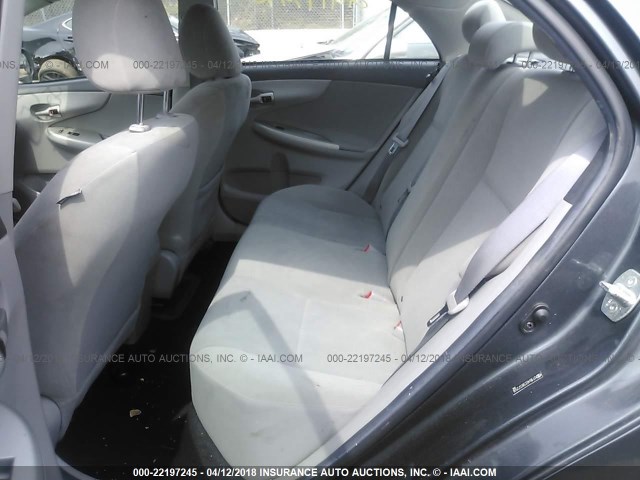 2T1BU4EE5BC572506 - 2011 TOYOTA COROLLA S/LE GRAY photo 8