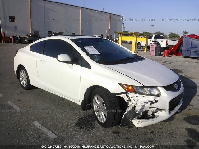 2HGFG3B10CH545887 - 2012 HONDA CIVIC EXL WHITE photo 6