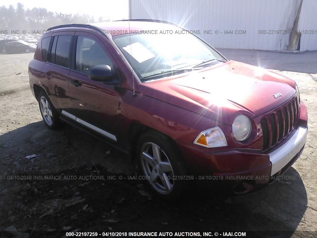 1J8FF57W47D278556 - 2007 JEEP COMPASS LIMITED RED photo 1