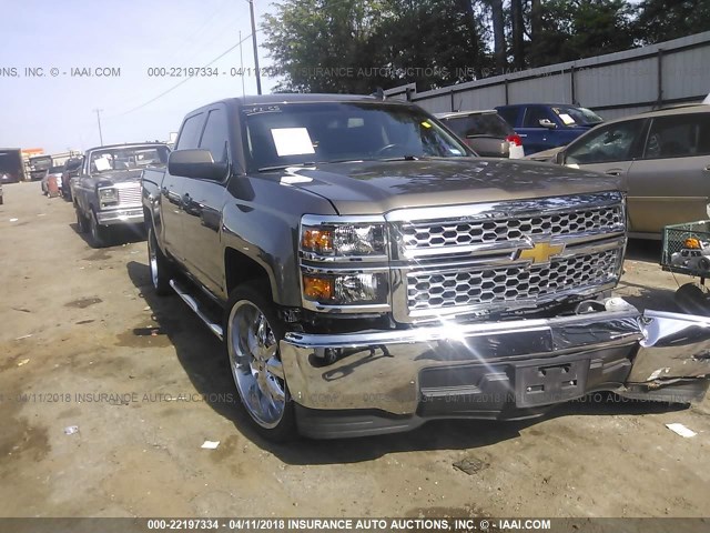 3GCPCRECXFG102116 - 2015 CHEVROLET SILVERADO C1500 LT GRAY photo 1