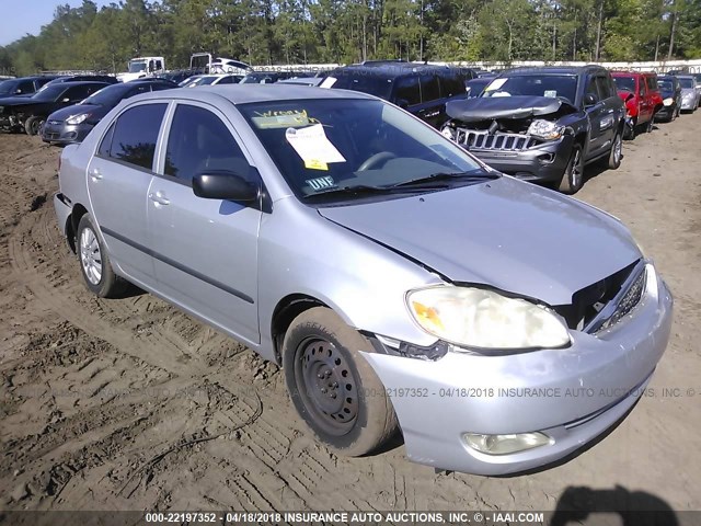 JTDBR32E160084668 - 2006 TOYOTA COROLLA CE/LE SILVER photo 1