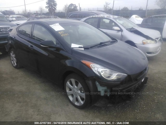 KMHDH4AE9DU885739 - 2013 HYUNDAI ELANTRA GLS/LIMITED BLACK photo 1