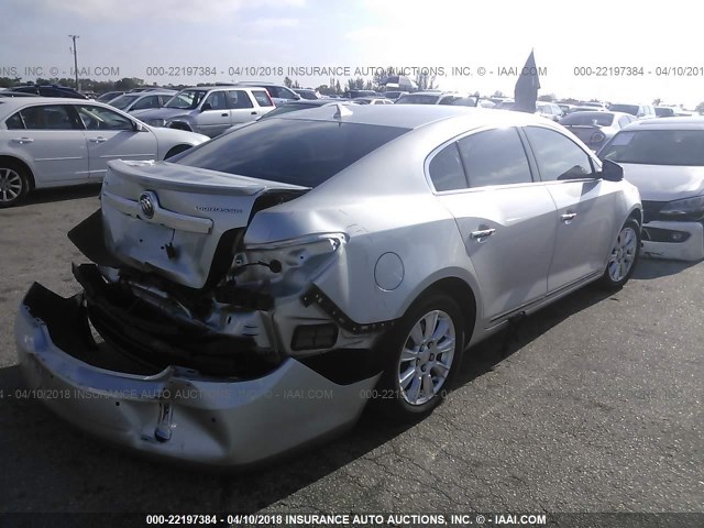 1G4GD5ER9CF219818 - 2012 BUICK LACROSSE PREMIUM SILVER photo 4